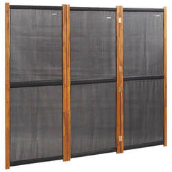 vidaXL Room Divider Wall Partition Screen Panel Room Separator Privacy Screen - black, 210 x 180 cm