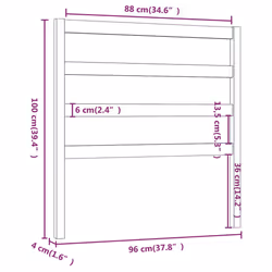 VidaXL 817622 headboard/footboard Grey - Additional view 6