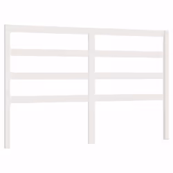 VidaXL 817631, White, Pinewood, 1260 mm, 100 cm, 40 mm