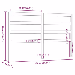 VidaXL 817633 headboard/footboard Brown - Additional view 6