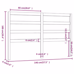 VidaXL 817643 headboard/footboard Brown - Additional view 6