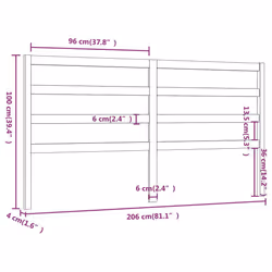 VidaXL 817663 headboard/footboard Brown - Additional view 6