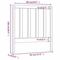 VidaXL 817673 headboard/footboard Brown - Additional view 6