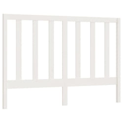vidaXL Solid Wood Pine Bed Headboard Home Wooden Furniture Multi Colours/Sizes - white, 126 x 4 x 100 cm