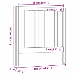 VidaXL 817682 headboard/footboard Grey - Additional view 6