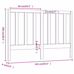 VidaXL 817692 headboard/footboard Grey - Additional view 6