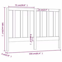 VidaXL 817703 headboard/footboard Brown - Additional view 6