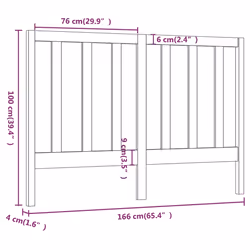 VidaXL 817709 headboard/footboard Black - Additional view 6