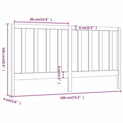 VidaXL 817713 headboard/footboard Brown - Additional view 6