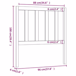 VidaXL 817722 headboard/footboard Grey - Additional view 6