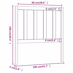 VidaXL 817727 headboard/footboard Grey - Additional view 6