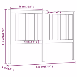 VidaXL 817742 headboard/footboard Grey - Additional view 6