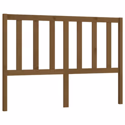 vidaXL Solid Wood Pine Bed Headboard Bedroom Furniture Multi Colours/Sizes - honey brown, 146 x 4 x 100 cm - Additional view 2