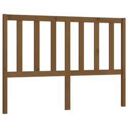 vidaXL Solid Wood Pine Bed Headboard Bedroom Furniture Multi Colours/Sizes - honey brown, 166 x 4 x 100 cm - Additional view 2