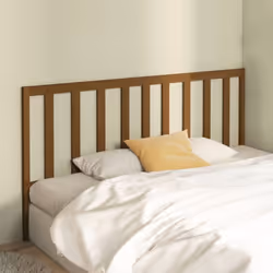 vidaXL Solid Wood Pine Bed Headboard Bedroom Furniture Multi Colours/Sizes - honey brown, 206 x 4 x 100 cm - Additional view 3