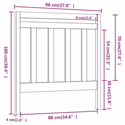 VidaXL 817772 headboard/footboard Grey - Additional view 6