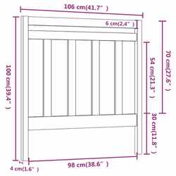 VidaXL 817777 headboard/footboard Grey - Additional view 6