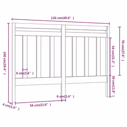 VidaXL 817784 headboard/footboard Black - Additional view 6