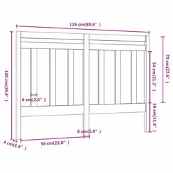 VidaXL 817787 headboard/footboard Grey - Additional view 6
