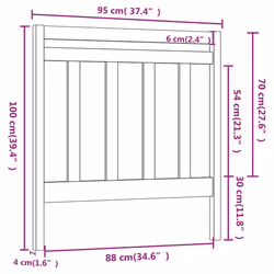 VidaXL 817788 headboard/footboard Brown - Additional view 6