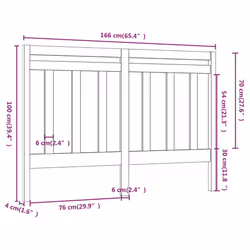 VidaXL 817804 headboard/footboard Black - Additional view 6