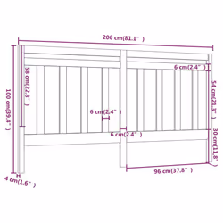 VidaXL 817810 headboard/footboard - Additional view 6