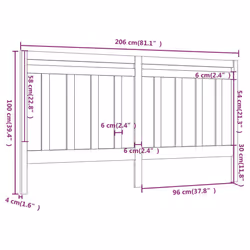 VidaXL 817814 headboard/footboard Black - Additional view 6