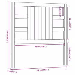VidaXL 817822 headboard/footboard Grey - Additional view 6