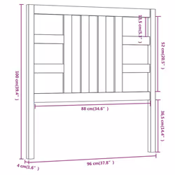 VidaXL 817823 headboard/footboard Brown - Additional view 6