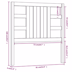 VidaXL 817824 headboard/footboard Black - Additional view 6