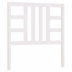 vidaXL Bed Headboard Home Bedroom Decorative Bed Header Panel Solid Wood Pine - white, 106 x 4 x 100 cm - Additional view 2
