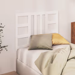 vidaXL Bed Headboard Home Bedroom Decorative Bed Header Panel Solid Wood Pine - white, 106 x 4 x 100 cm - Additional view 3