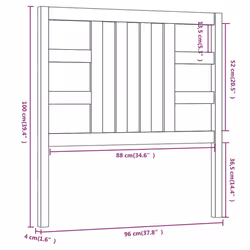 VidaXL 817828 headboard/footboard Brown - Additional view 6