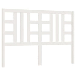 vidaXL Bed Headboard Home Bedroom Decorative Bed Header Panel Solid Wood Pine - white, 126 x 4 x 100 cm