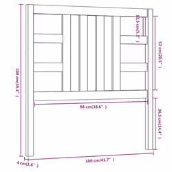 VidaXL 817832 headboard/footboard Grey - Additional view 6