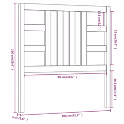 VidaXL 817834 headboard/footboard Black - Additional view 6