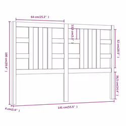VidaXL 817842 headboard/footboard Grey - Additional view 6