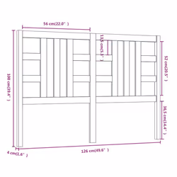 VidaXL 817843 headboard/footboard Brown - Additional view 6