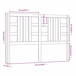 VidaXL 817844 headboard/footboard Black - Additional view 6