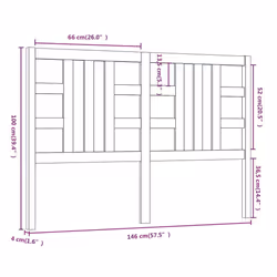 VidaXL 817852 headboard/footboard Grey - Additional view 6