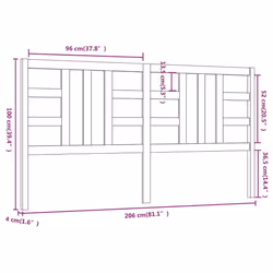 VidaXL 817863 headboard/footboard Brown - Additional view 6