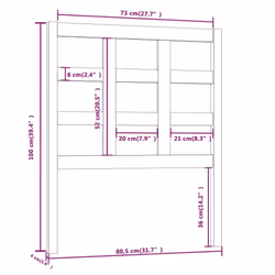 VidaXL 817866 headboard/footboard White - Additional view 6