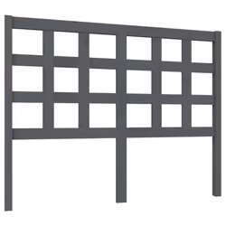 VidaXL 817882, Grey, Pinewood, 1255 mm, 100 cm, 40 mm
