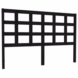 VidaXL 817894, Black, Pinewood, 1455 mm, 100 cm, 40 mm
