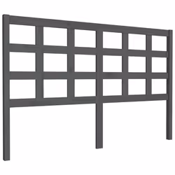 VidaXL 817897, Grey, Pinewood, 1560 mm, 100 cm, 40 mm
