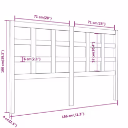 VidaXL 817897 headboard/footboard Grey - Additional view 6