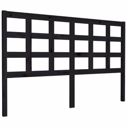 VidaXL 817899, Black, Pinewood, 1560 mm, 100 cm, 40 mm