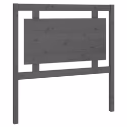 vidaXL Bed Headboard Home Bedroom Decorative Bed Header Panel Solid Wood Pine - grey, 95.5 x 4 x 100 cm - Additional view 2
