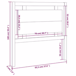 VidaXL 817923 headboard/footboard Brown - Additional view 6