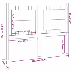 VidaXL 817931 headboard/footboard White - Additional view 6